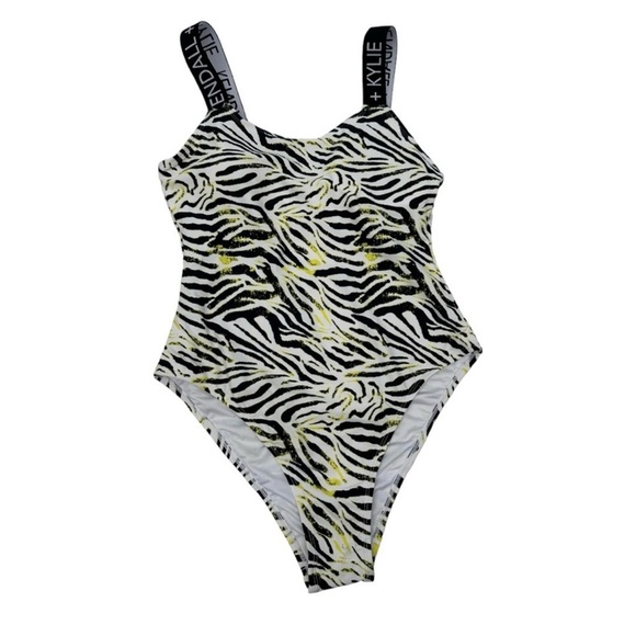 Kendall + Kylie Acid Zebra One-piece Swimsuit NWOT - Picture 3 of 6